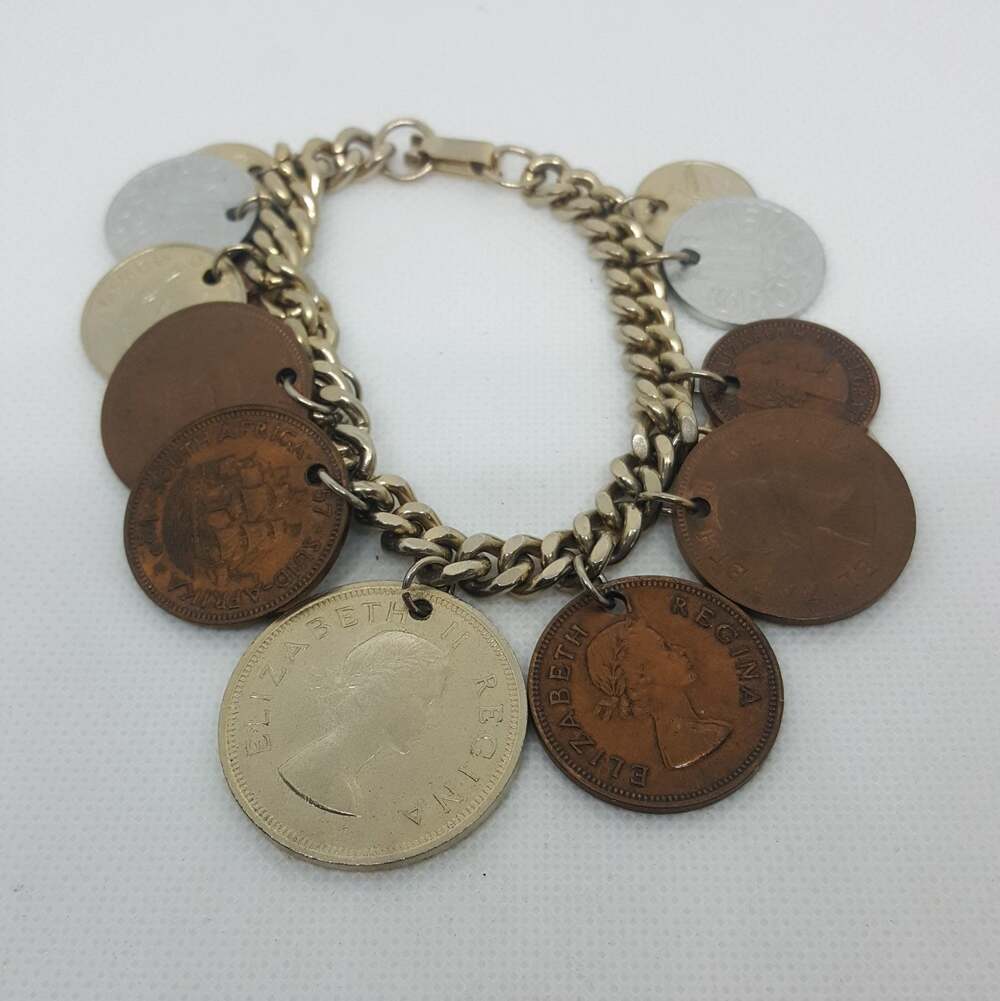 50's Coin charm bracelet